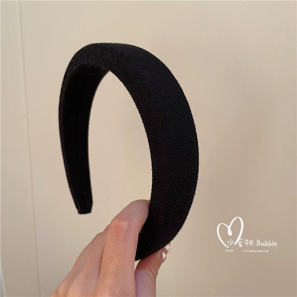 5#Black-cotton hair hoop