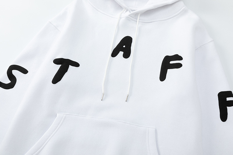 Sweat à capuche unisexe style high street avec lettres brodées_voghion.com