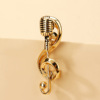 Microphone, fashionable jewelry, accessory, brooch suitable for men and women, universal pin, 2021 collection