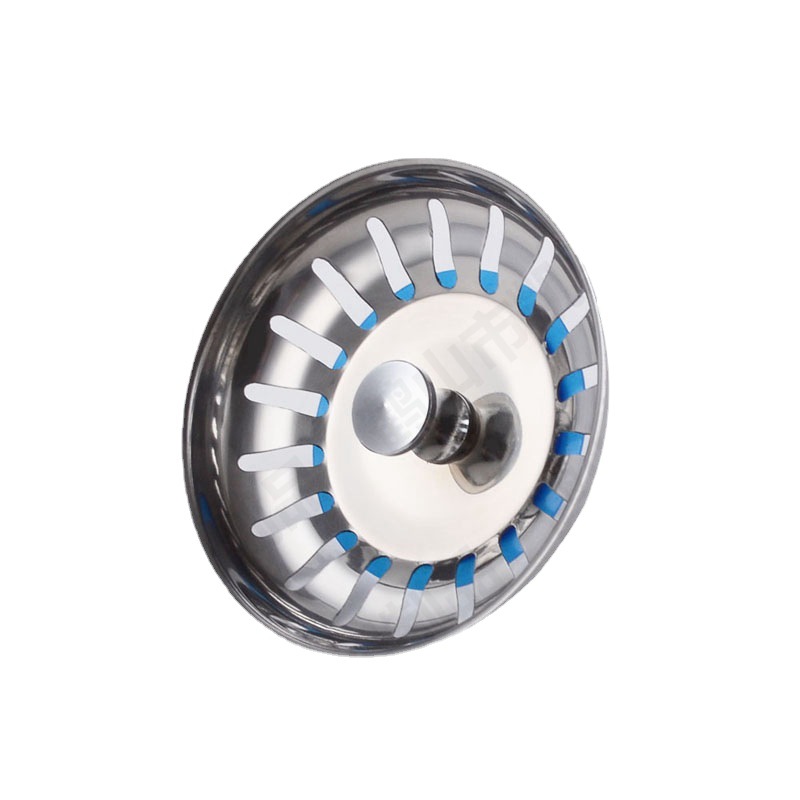 Cubierta de filtro escurridor 304 de acero inoxidable transfronterizo accesorios de fregadero tapón escurridor de doble ranura accesorios de fregadero