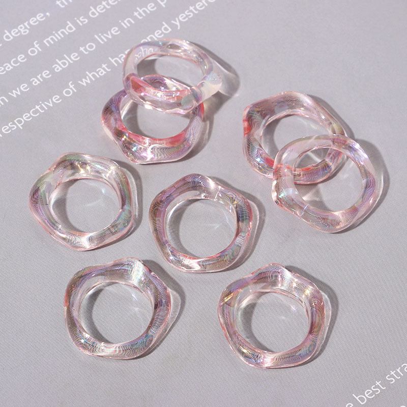 Simple Style Solid Color Resin Women's Rings display picture 7