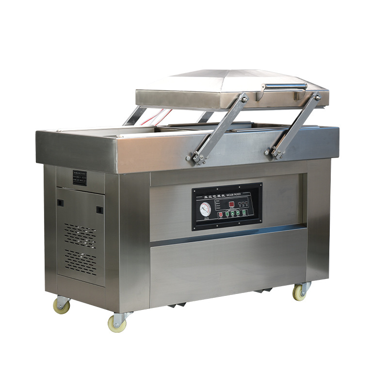 Máquina de embalaje de vacío de Vipay comercial totalmente automática de una sola cámara de doble cámara de arroz, arroz, ladrillo, té, carne de res, cordero, marisco cocinado