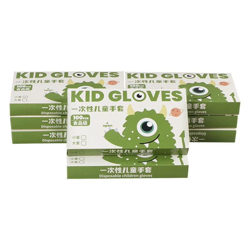 Детские одноразовые перчатки пищевого качества из ТПЭ, утолщенные, нескользящие, маслостойкие, для рук, для детского питания, для домашнего использования