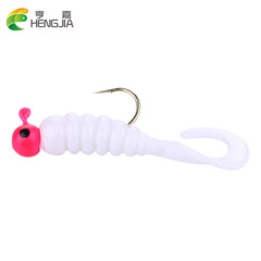 HENGJIA Hengjia Fishing Lure 2g Lead Head Hook Artificial Fishing Bait 7 pcs Soft Bait Fishing Hook Bagged