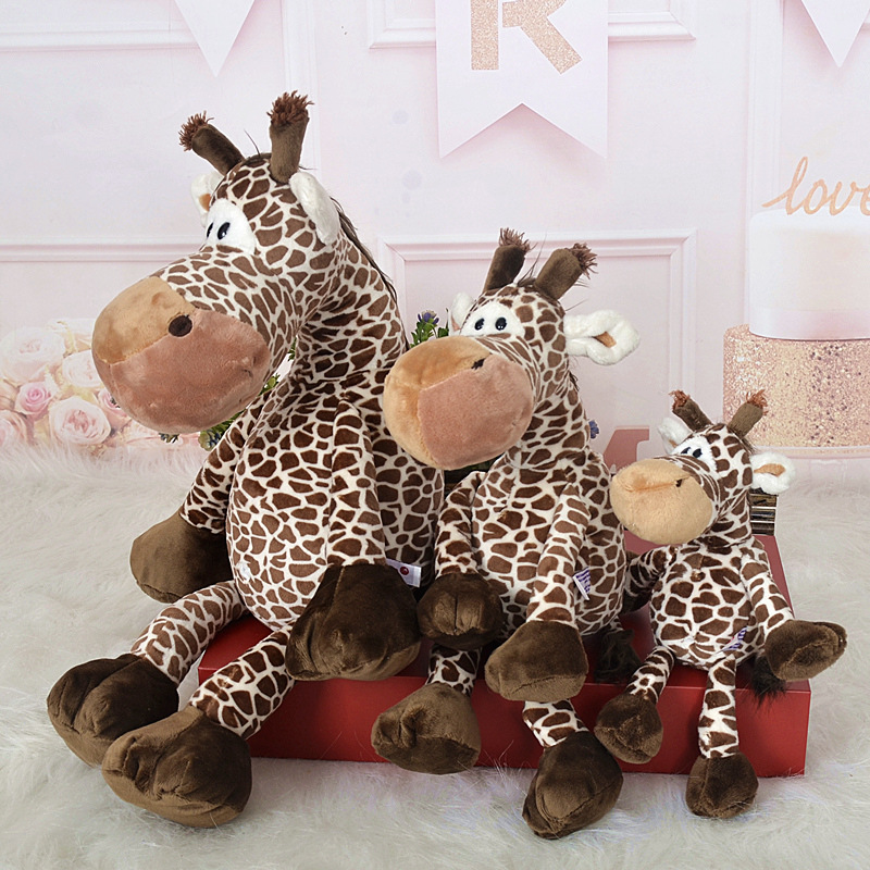 Lindo Animal de la selva de peluche de juguete León elefante ciervo mono Tigre muñeca niños muñeca transfronteriza al por mayor