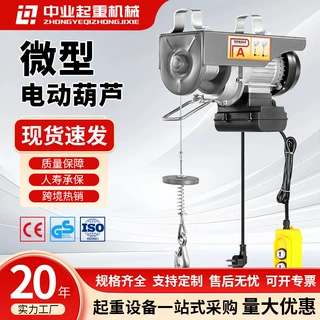 厂家定制微型电动葫芦220v无线遥控款小型吊机欧规美规澳规提升机