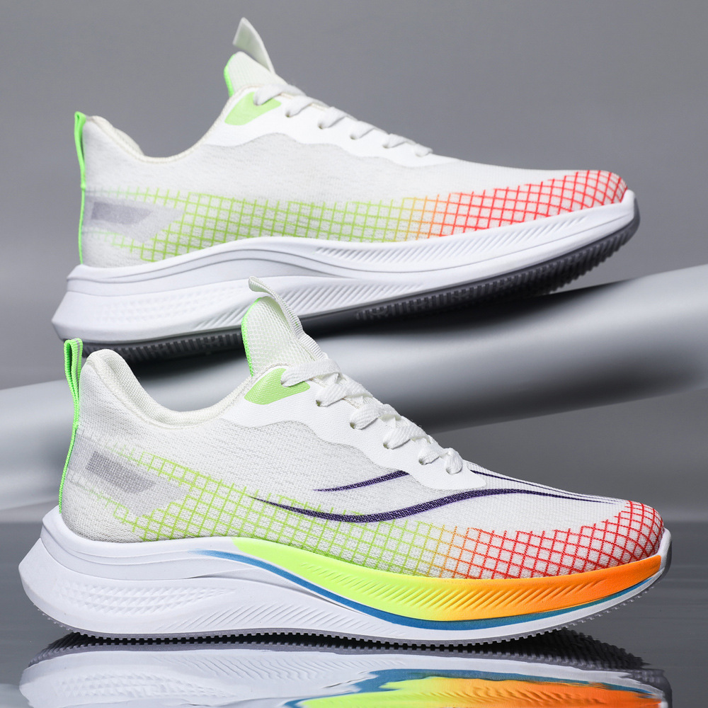 Zapatos deportivos para hombres comercio exterior al por mayor zapatos de corrida transpirables al aire libre zapatos de moda para hombres ligeros