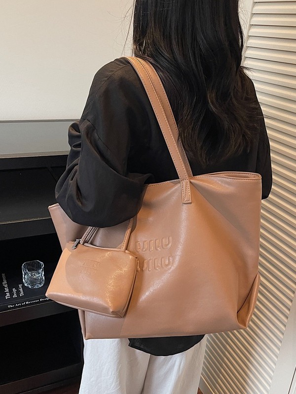 Bolso coreano nicho Zhong tote simple nuevo ocio de gran capacidad alta sensación práctica hombro axilar bolsa de viaje