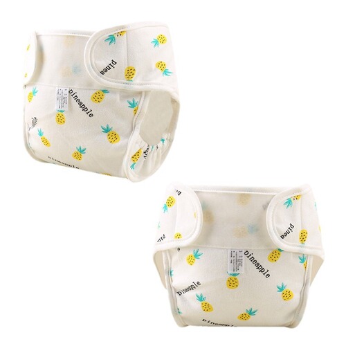 2024 New Baby Diaper Pants Soft Cotton Waterproof Infant Diaper Pocket Newborn Washable Cartoon Diaper Pants