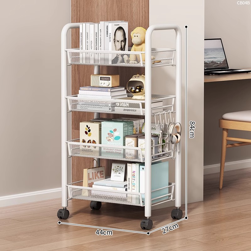 업그레이드된 4단 화이트 [풀리+후크]