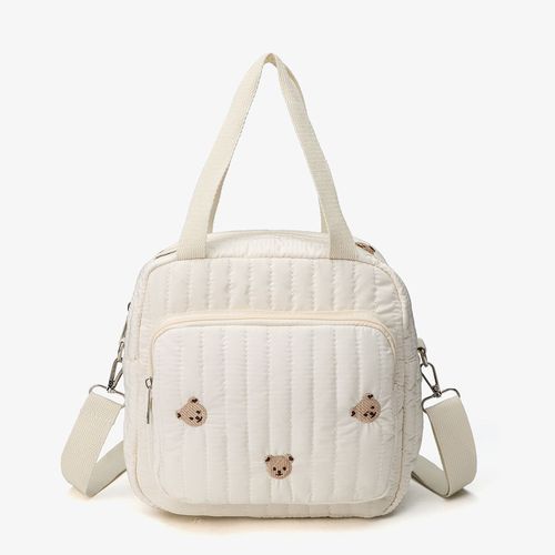 Portable stylish and cute embroidery Korean-style baby mother young outdoor handbag