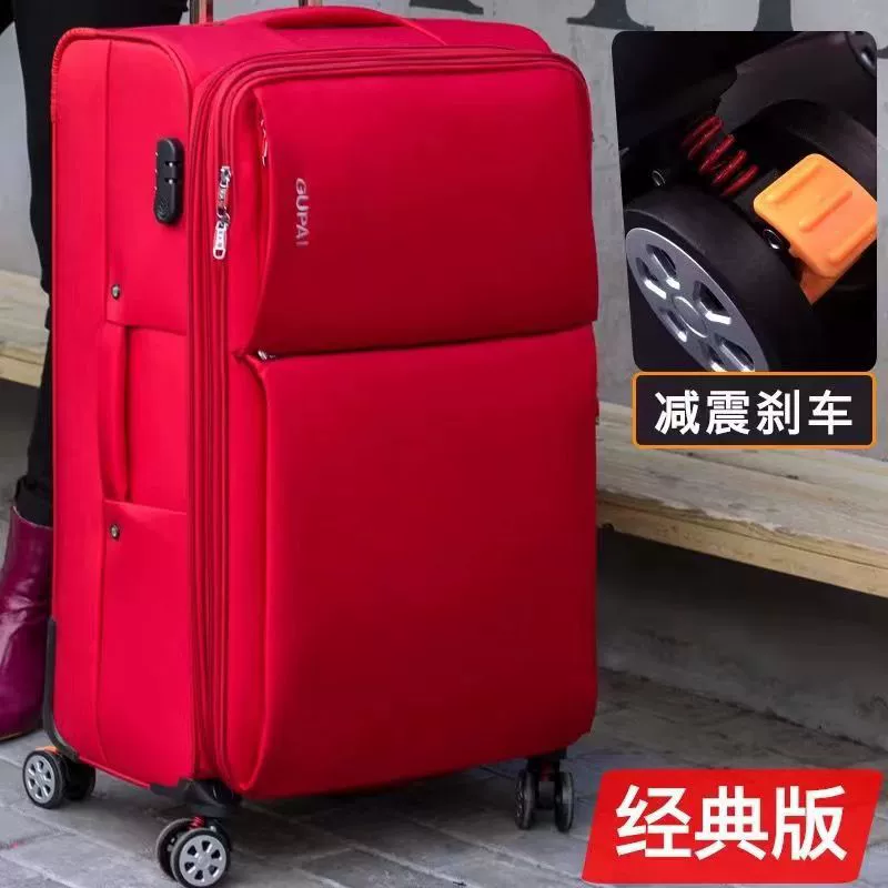 Холщовый чемодан на колесиках для мужчин и женщин, авиационный чемодан на колесиках, тканевый дорожный чемодан большой емкости, прочный водонепроницаемый холщовый ящик