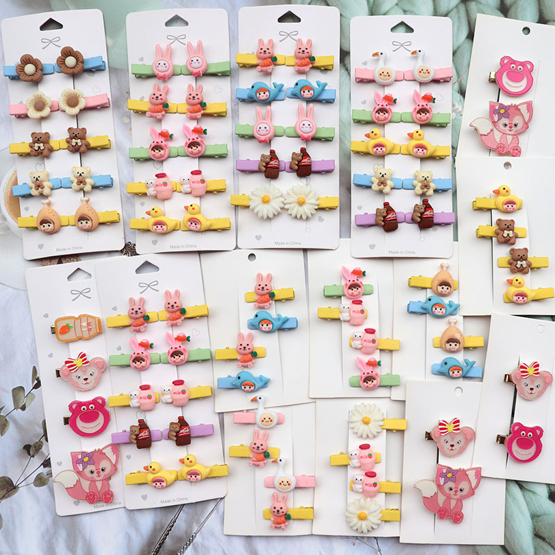 Fashion Style Fashion Solid Color Metal Plating Hair Clip 1 Set