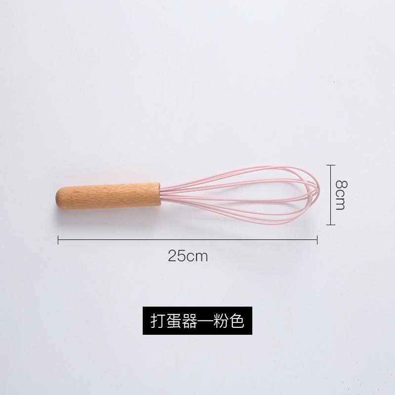 Mango de madera de silicona cocina de almacenamiento conjunto de cilindro 11 piezas de mango de madera de cocina de silicona fácil de almacenar cocina