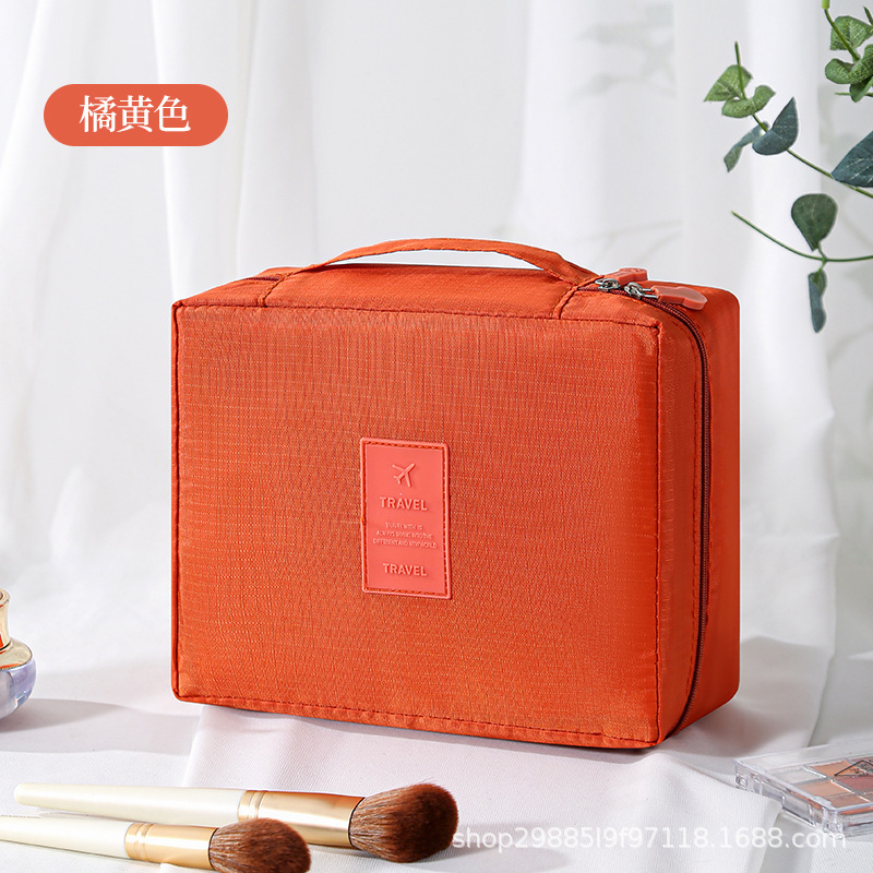 Gran capacidad de segunda generación nueva bolsa de lavado coreana bolsa de maquillaje bolsa de almacenamiento portátil multifuncional bolsa cuadrada bolsa de almacenamiento