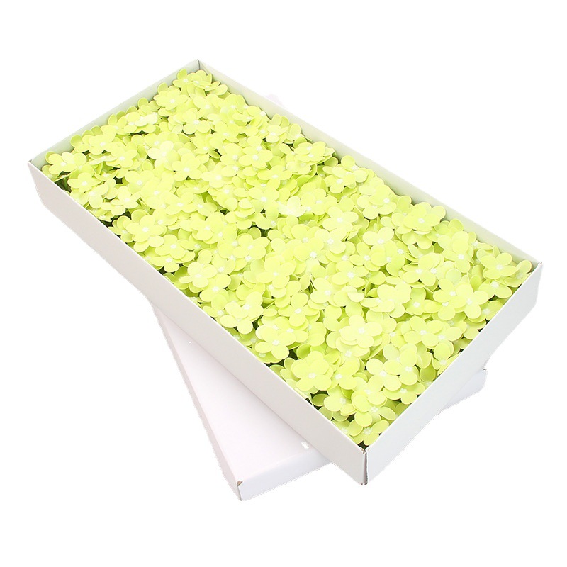 Ramo de flores de jabón de hortensias artificiales pequeñas de estilo coreano de 9 ramas con decoración y adornos en caja de regalo, envío gratis. image 6