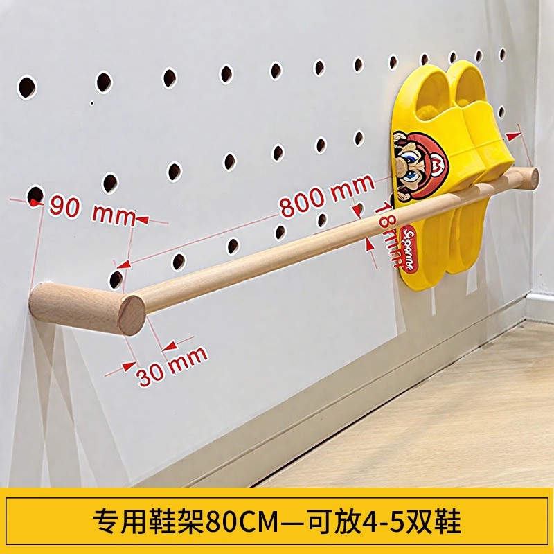 Hoyo de madera de color nuez hoyo tablero estante de madera sólida pared de modelado puerta de entrada de la casa pared detrás de la decoración estante de exhibición