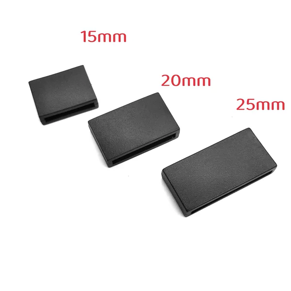 Manufacturer's Ready Stock 15~25mm Plastic Strap Buckle, Webbing Adjustment Slide Buckle, Mobile Phone Lanyard Hanging Buckle Square Buckle