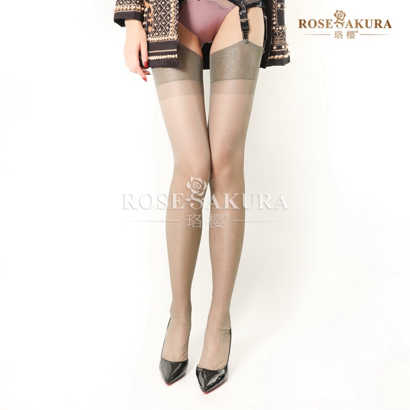 Luoying 0102 Ultra-Thin Large Size Pure Nylon Non-Elastic Long Stockings Sexy European and American Retro Thigh-High Stockings Beautiful and Alluring