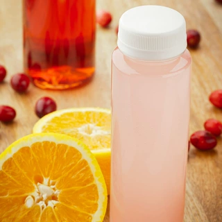 批发定制圆形瓶 PP 果汁空瓶 250ml 8oz 带盖塑料瓶