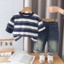 婴儿新款春秋条纹卫衣