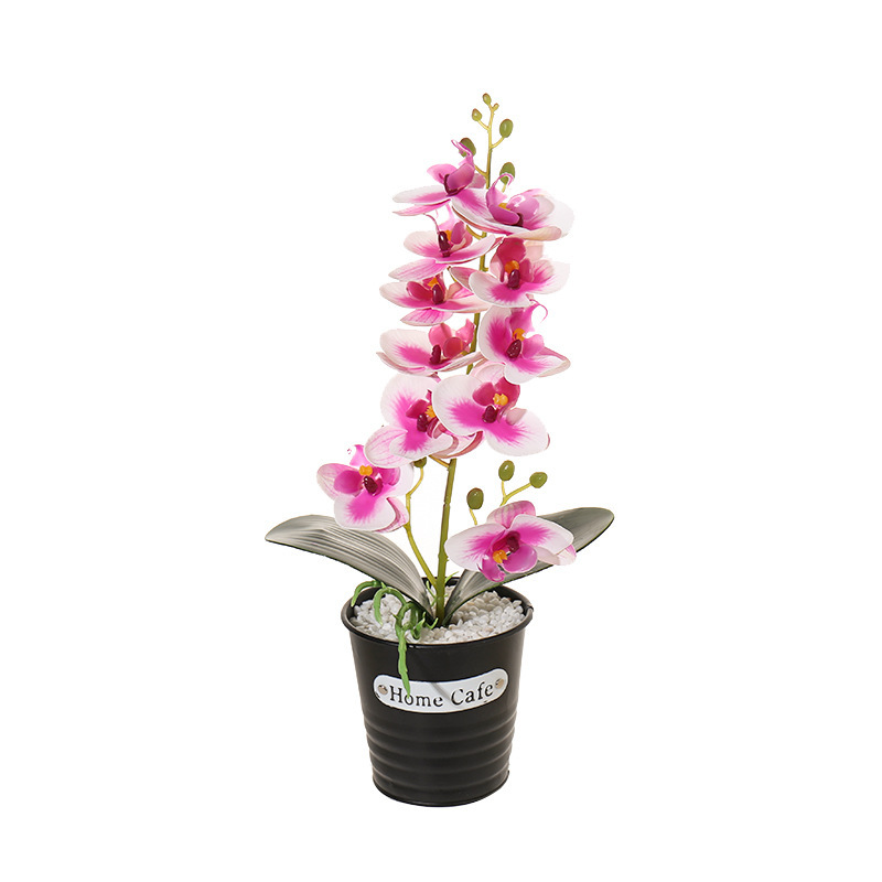Impresión 3D de flores falsas orquídeas mariposa sensación pequeña flor de simulación de bonsai decoración interior creativa fábrica directa