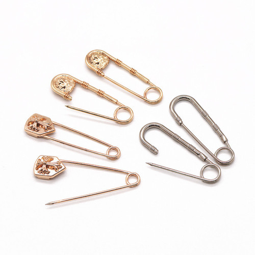 Metal safety pin Japanese and Korean all-match scarf cardigan brooch decorative buckle pin women's waistline change small artifact waist buckle