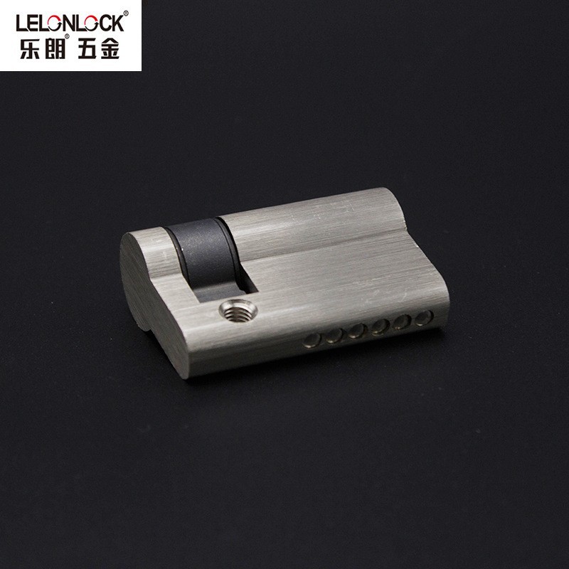 Estándar europeo 45mm cobre cerradura cilindro calabaza media cerradura cilindro invisible puerta cerradura accesorios completo cobre llave media cerradura cilindro