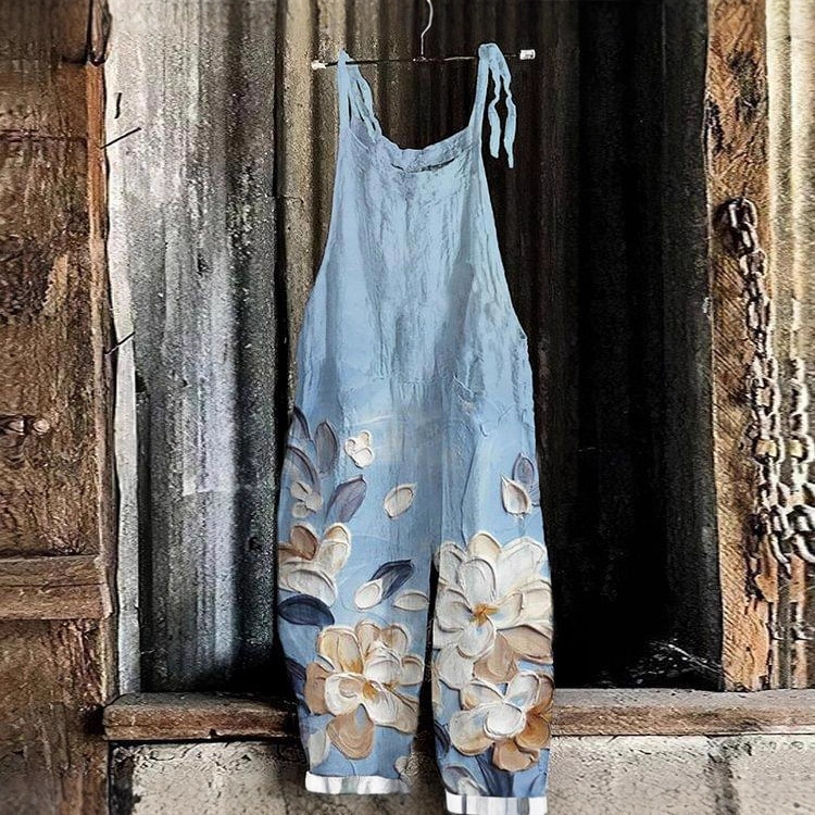 2025 Cross-Border Amazon New Women's Fashion Trendy Good-Looking Simple Natural World Animal Print Jumpsuit