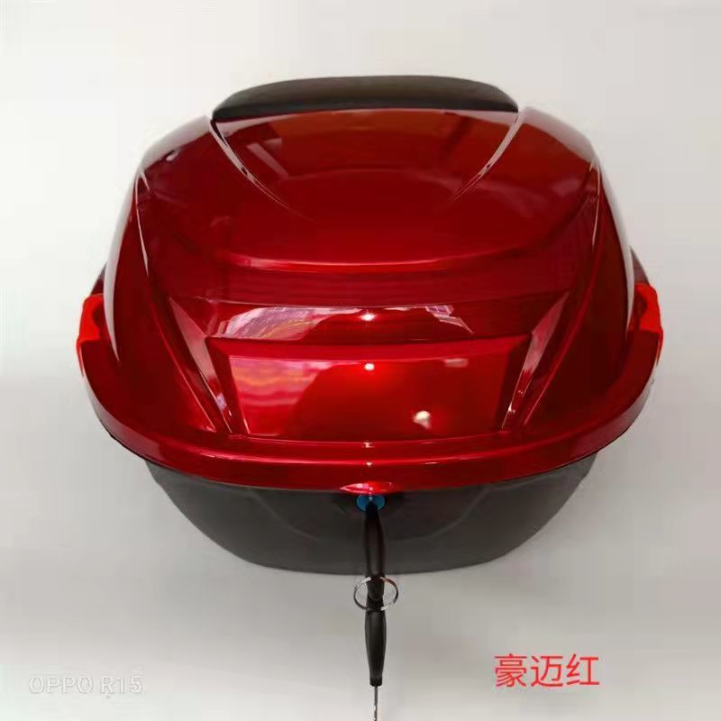 电动车后备箱摩托车尾箱大号加厚通用电瓶车防抖踏板储物箱工具箱|undefined