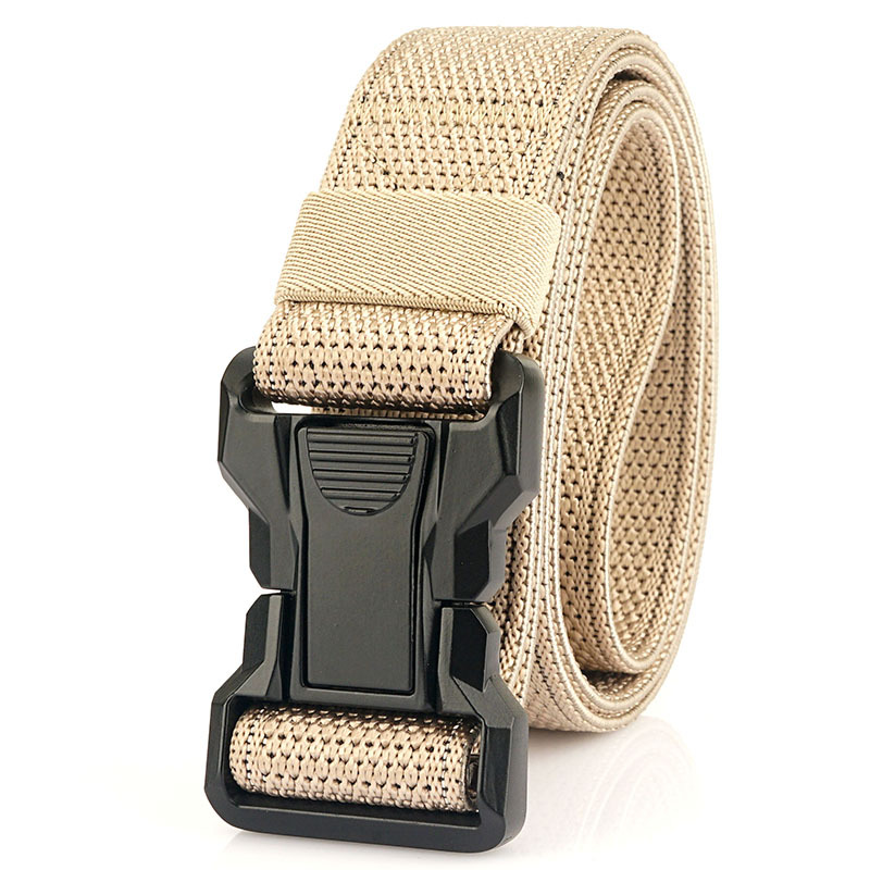 Nueva hebilla rápida cinturón táctico ventiladores militares entrenamiento al aire libre nylon elástico tejido overoles cinturón todo partido