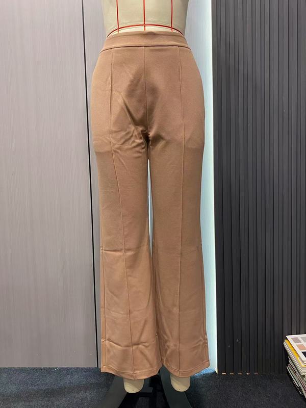 クロスボーダーヨーロッパとアメリカのアマゾンハイウエスト多用途ファッションビジネス通勤秋の女性のカジュアルフォーマルパンツズボン女性|undefined
