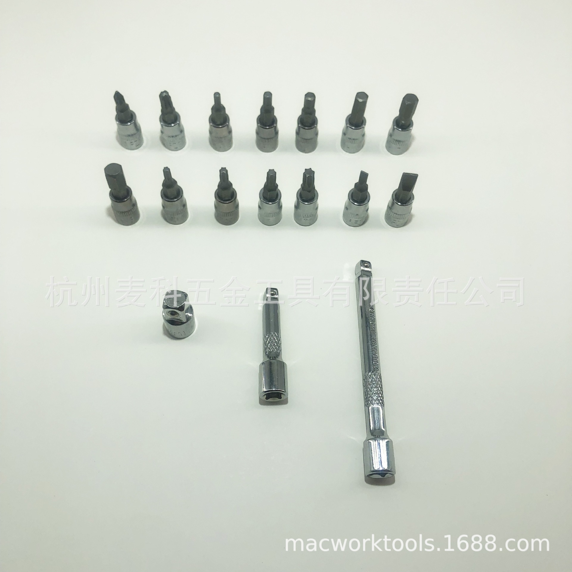 1/4小飞内六角内六花一字十字米字梅花电动小快速套筒批头旋具 压