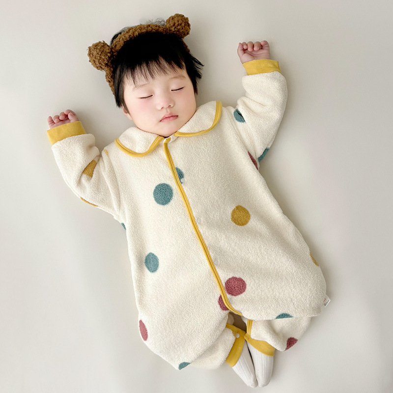 (2개) 잠옷 가을 의 가을 옷 기모 두꺼운 점프 수트 옷 가을과 겨울 홈 옷