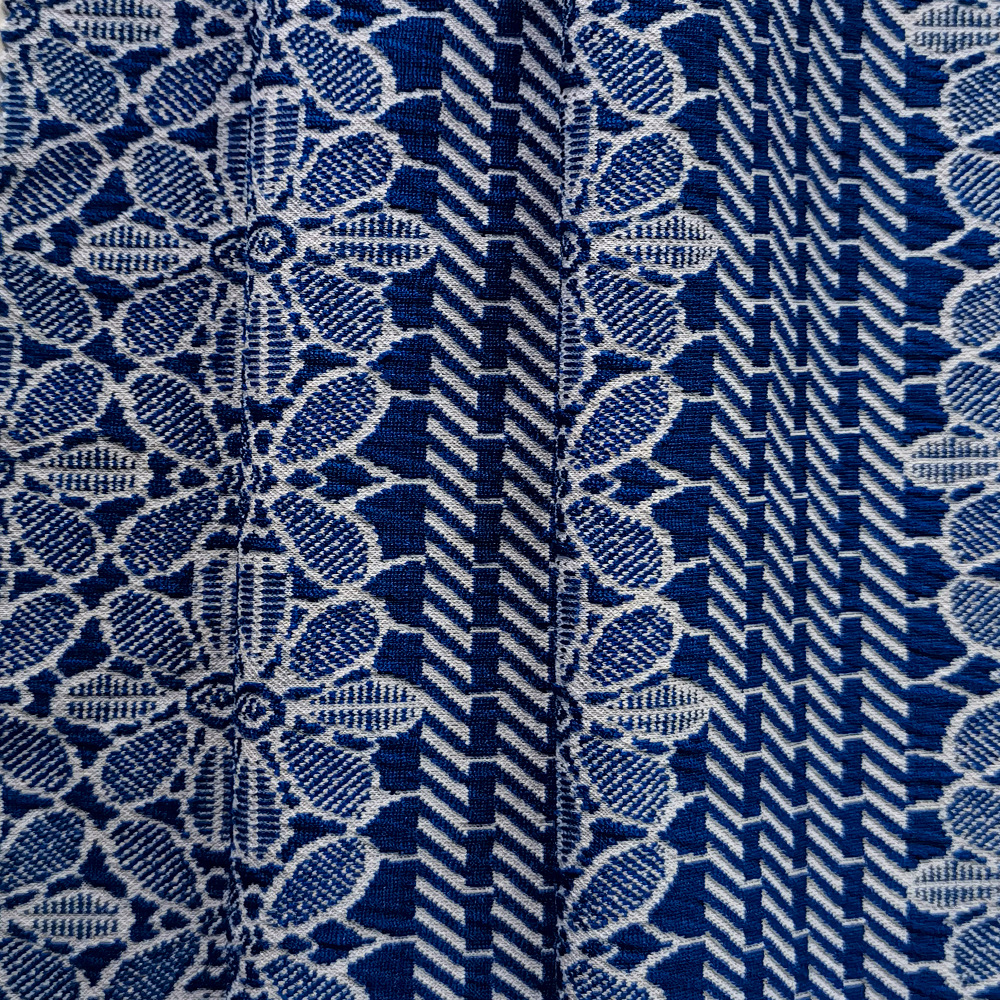 全涤提花布花卉弹力色织提花布料用于连衣裙