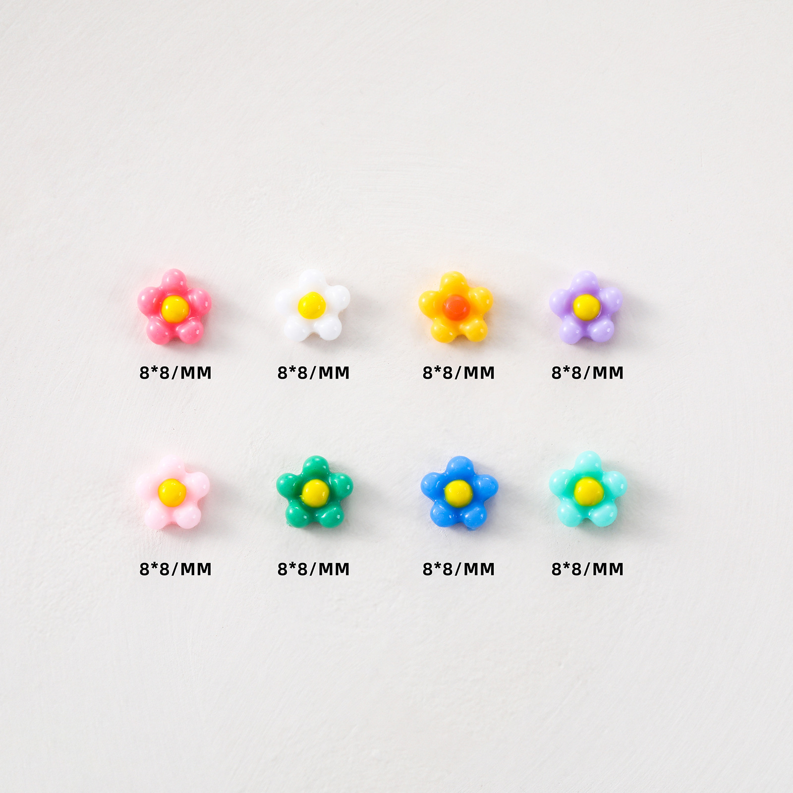 Plumeria Nail Art Jewelry DIY Accessories Small Fresh Color Mini Flower Resin Accessories Wear Armor Jewelry