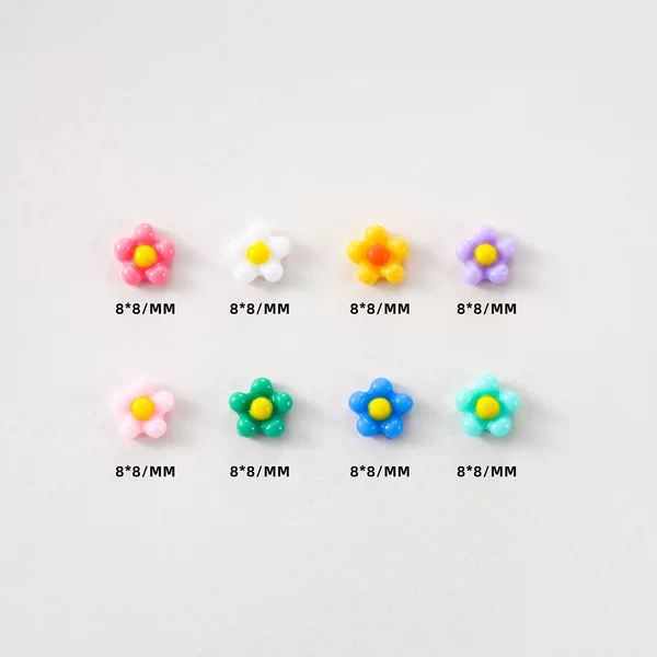 Plumeria Nail Art Jewelry DIY Accessories Small Fresh Color Mini Flower Resin Accessories Wear Armor Jewelry