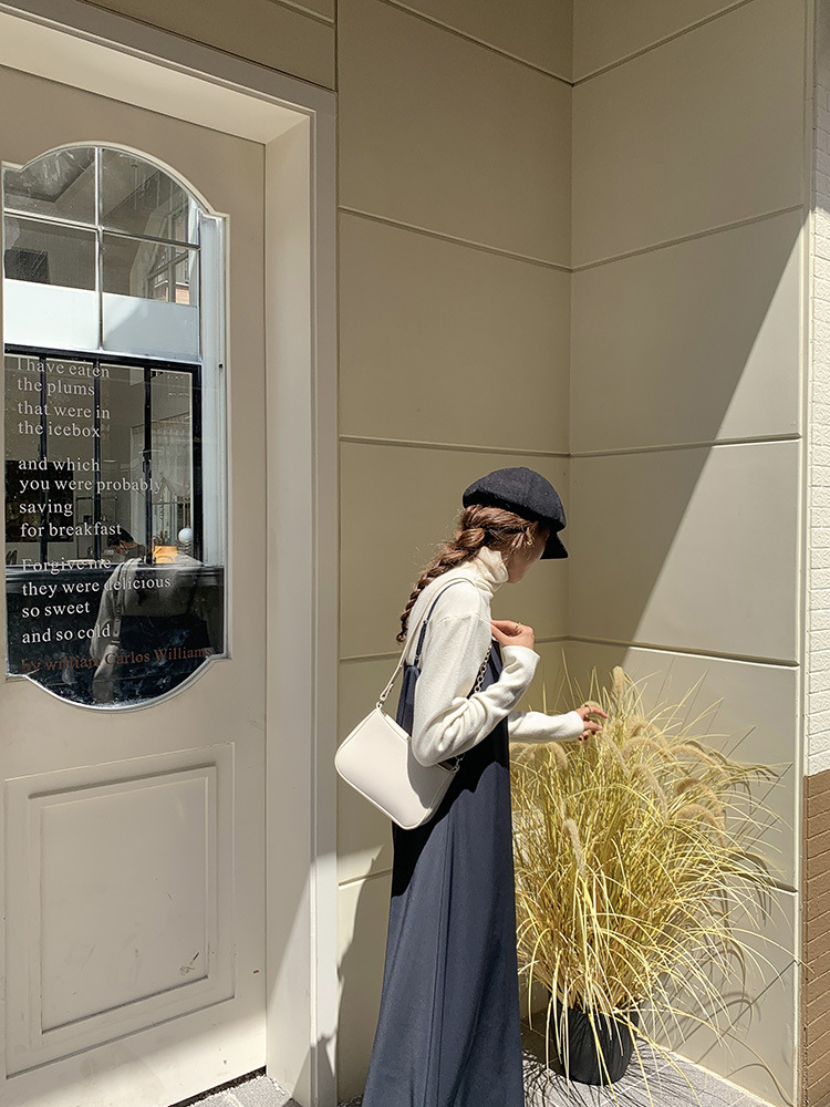 New niche design with high-end underarm stick bag, street PU single shoulder handbag, women's trend_voghion.com