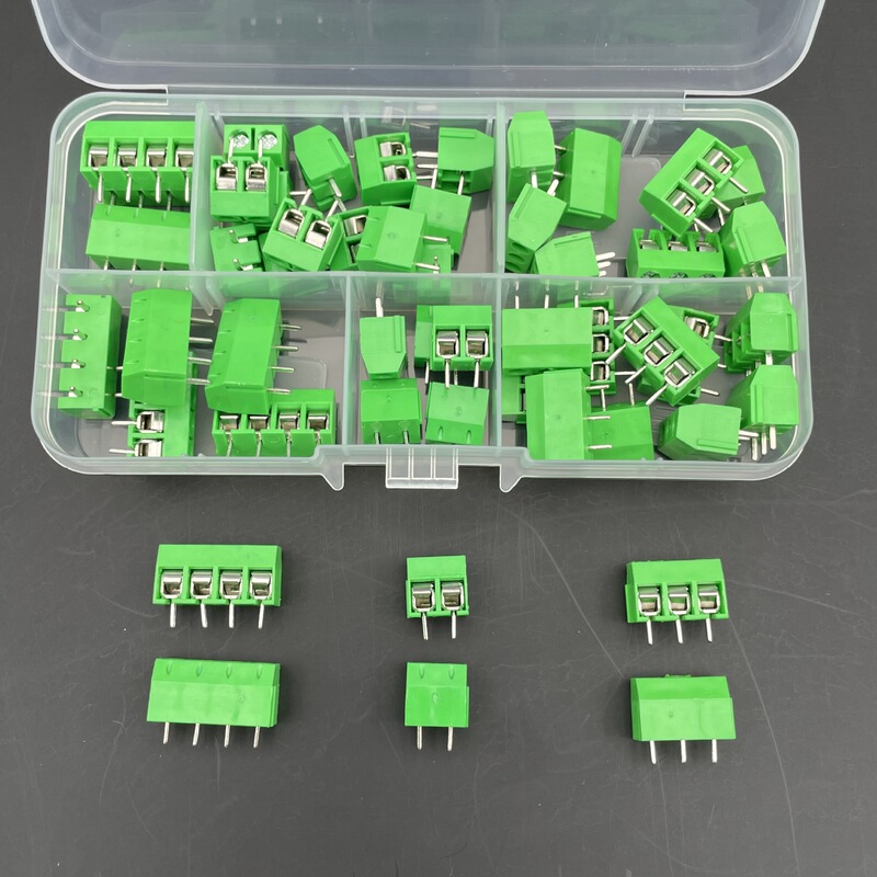 5.0MM Terminal Post KF301-2P3P4P Terminal Block PCB Splice Plug-in 50PCS Kit Boxed
