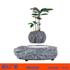 跨境爆款工厂直供家居办公创意磁悬浮盆景盆栽多肉绿植花卉摆件