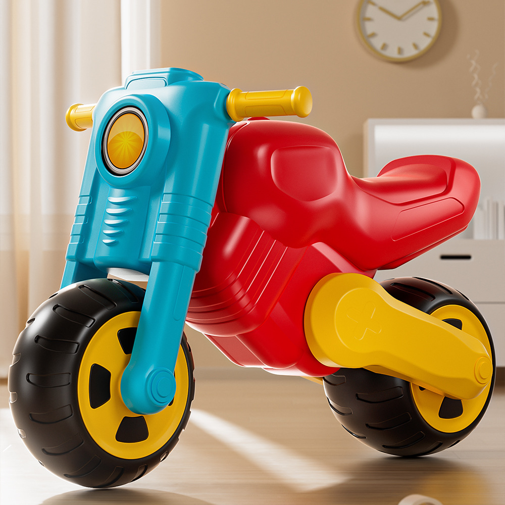 Children's Rideable and Sit-On Sliding Motorcycle Engineering Vehicle Large Toy Stroller for Boys and Girls Aged 3-7 Wholesale