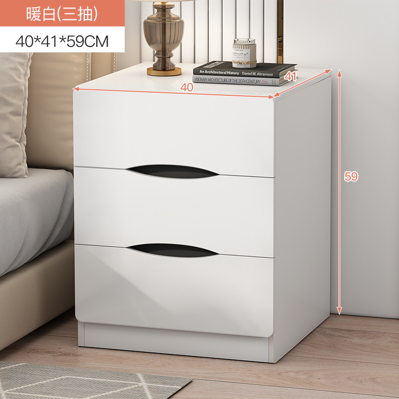 Mesita de noche simple dormitorio mesita de noche simple moderno pequeño gabinete de almacenamiento hogar Luz de lujo de alto grado rack de almacenamiento