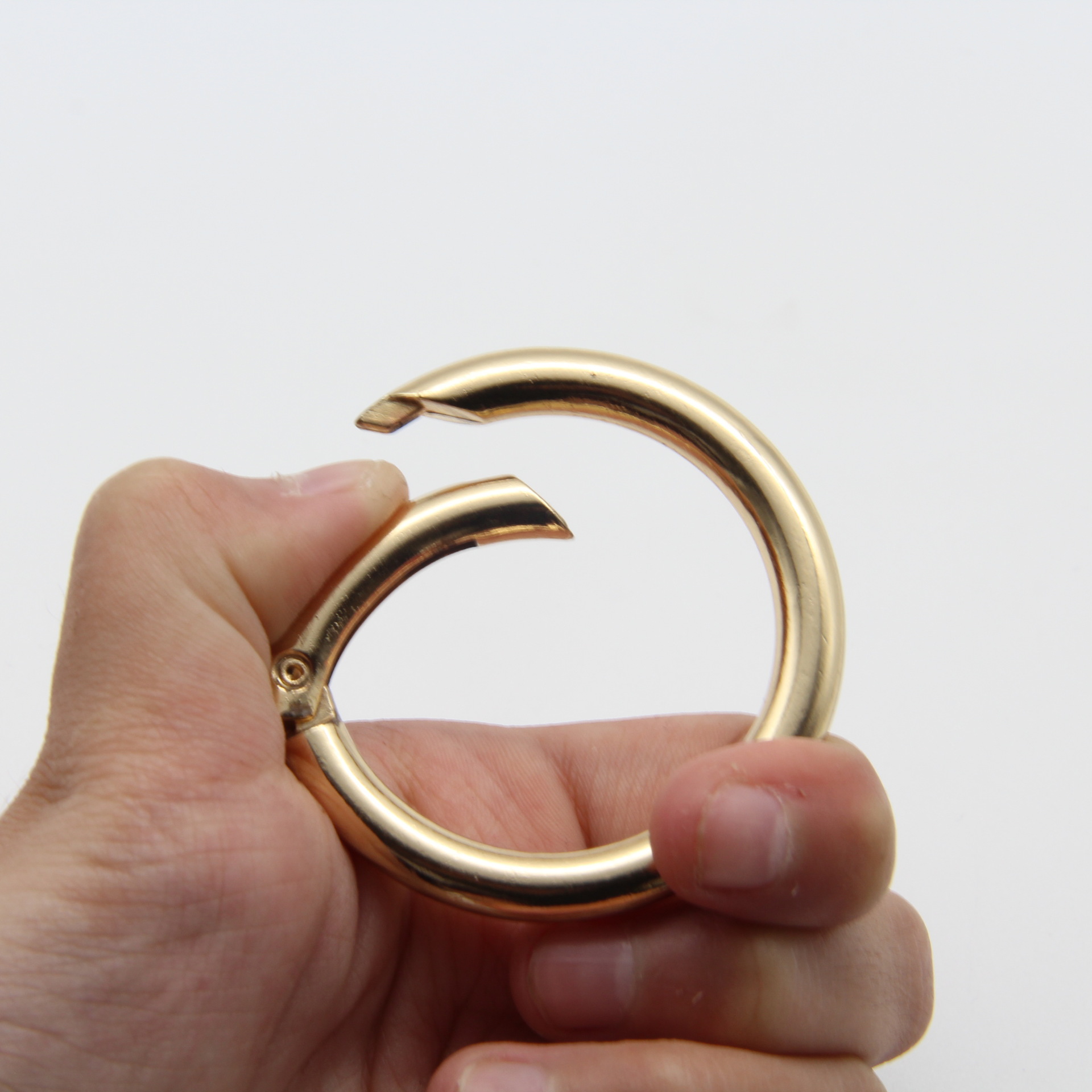 バネリング開放リング合金キーホルダーバッグリングキーホルダーDIYアクセサリー掛け部品工場卸売り