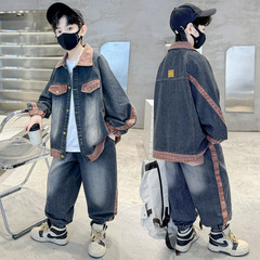 春款童裝新款兒童套裝2024韓版男童套裝帥氣中大童運動套裝兩件套