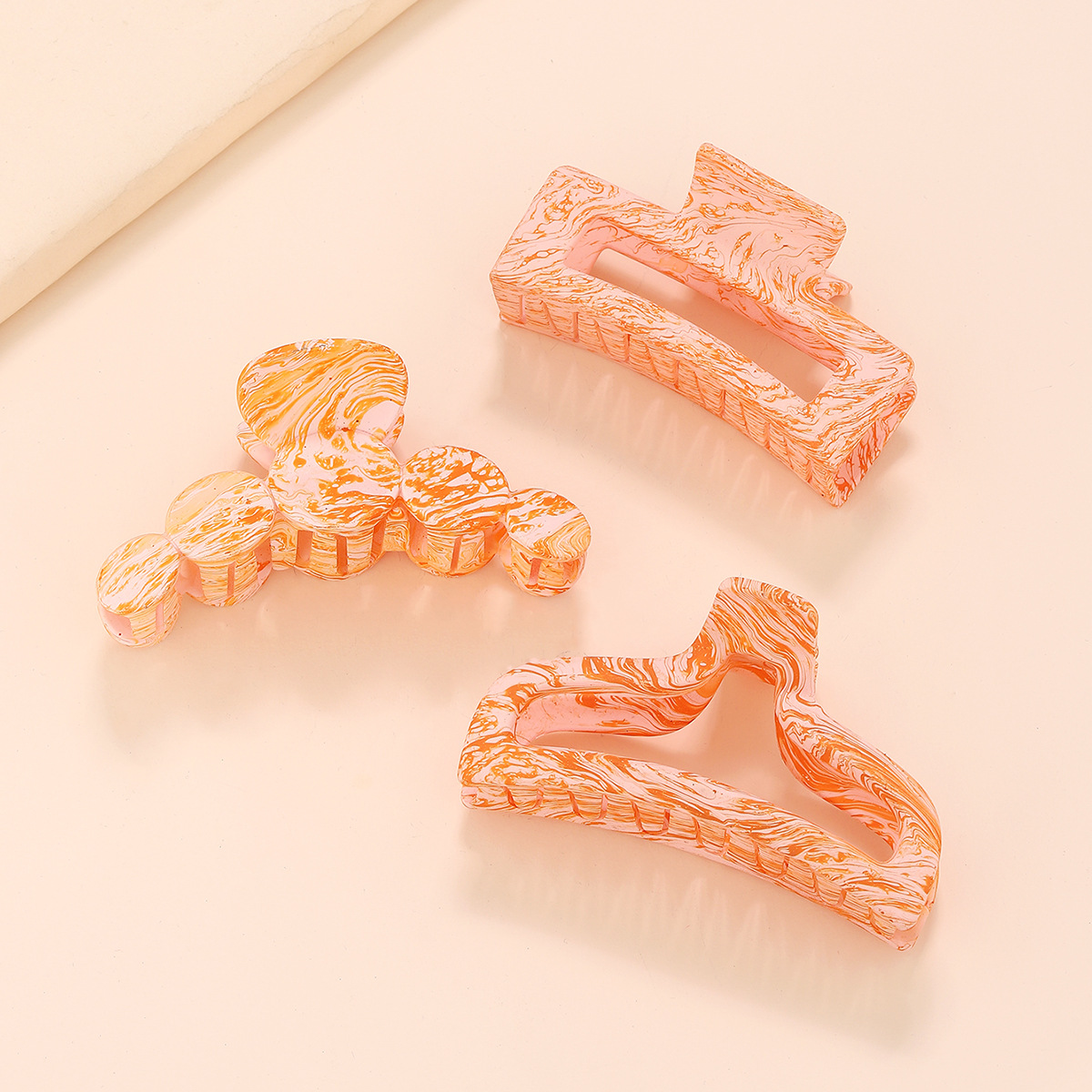 Daily Occasion Metal Material Fashion Tie Dye Metal Hair Claws