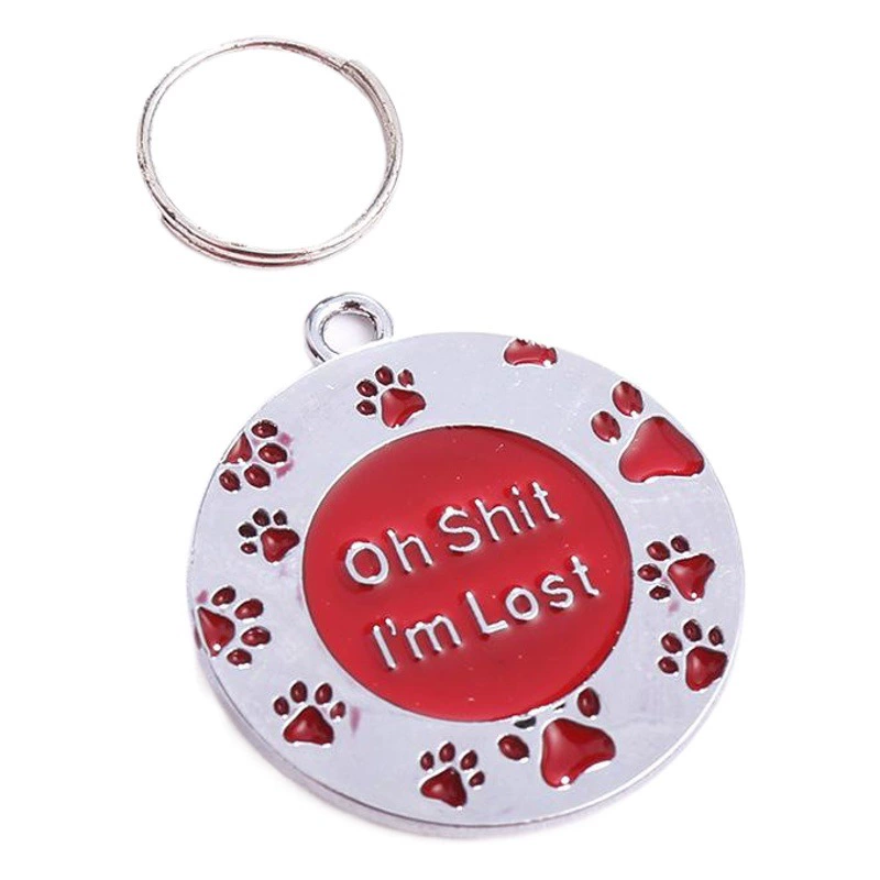 Amazon в наличии кулон для ювелирных изделий для домашних животных с защитой от потери лазерной гравировки для домашних животных идентификационная табличка с именем из цинкового сплава модная бирка для собак