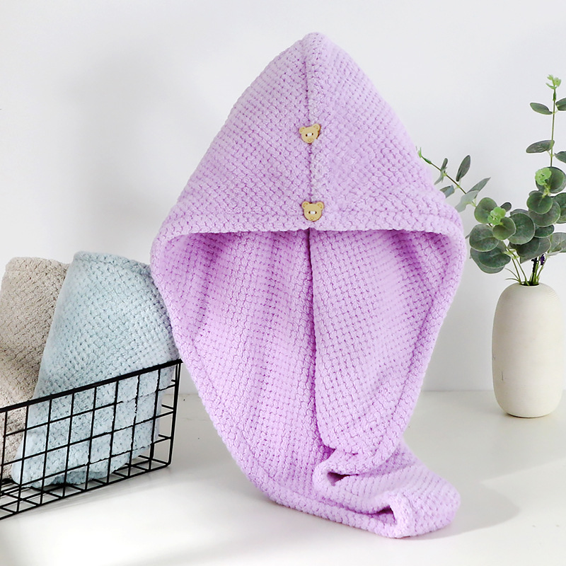 Princesa gorro de secado de cabello súper absorbente bolso de mujer pañuelo de cabeza Pelo Largo gorro de ducha champú de secado rápido Toalla de secado de cabello engrosada Toalla de pelo