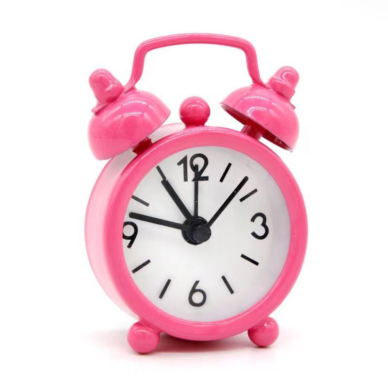 Llavero portátil lindo estudiante conveniente pequeño despertador Fábrica directa mini reloj de alarma lindo se puede colgar