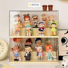 dora手办展示柜家用乐高娃娃摆件盲盒展示架收纳透明亚克力展示盒
