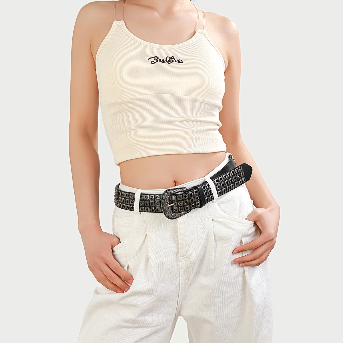 (Cross-border trading), trend belt for men and women, punk style, European style